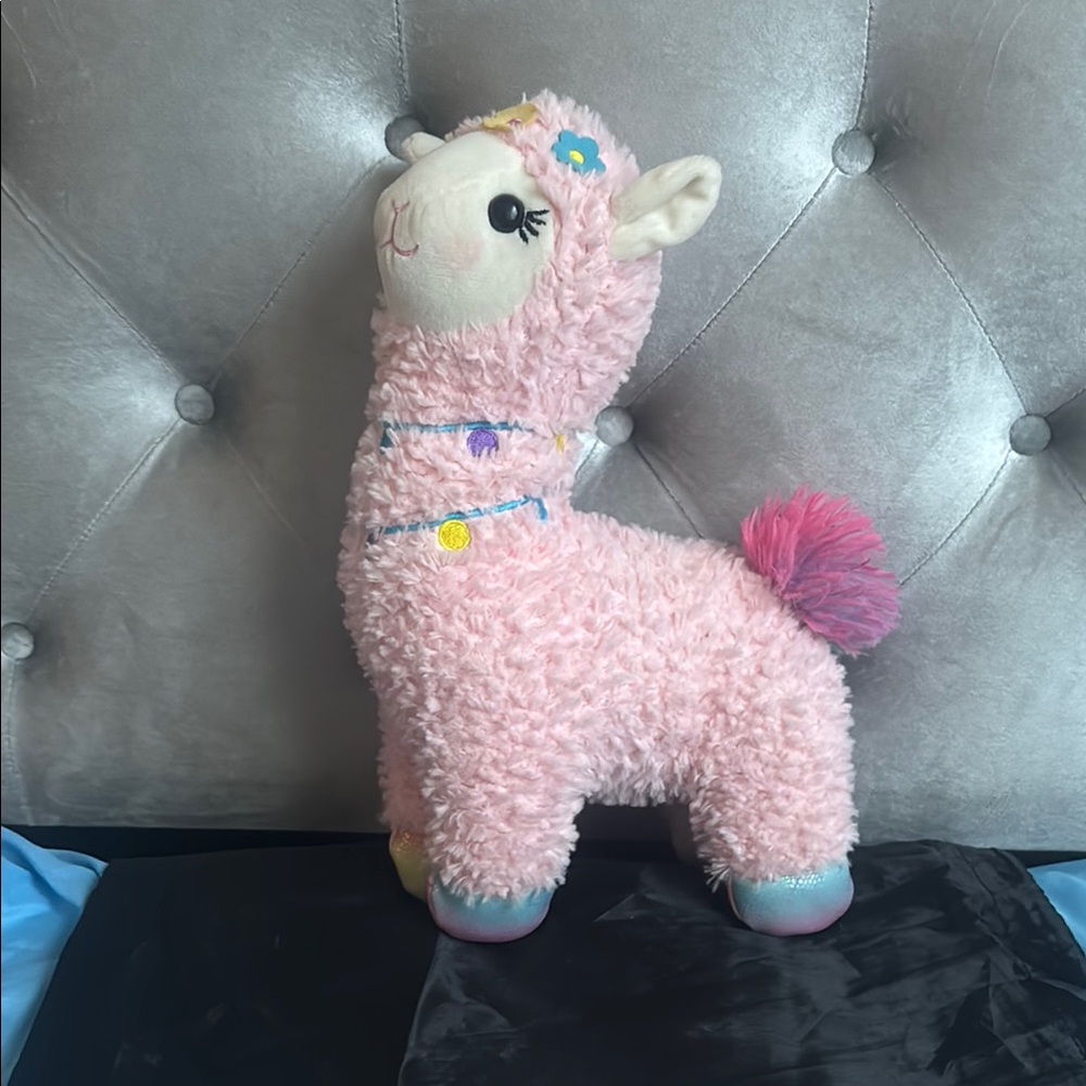 Pink Plush Llama Toy